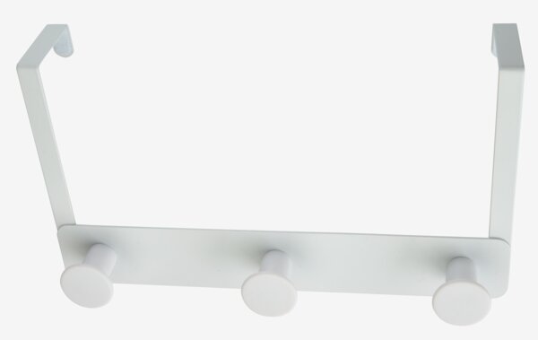 Knagerække til dør STOCKVIK 25x14x5cm hvid