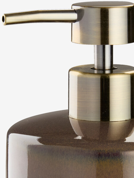 Sæbedispenser LEKERYD brun