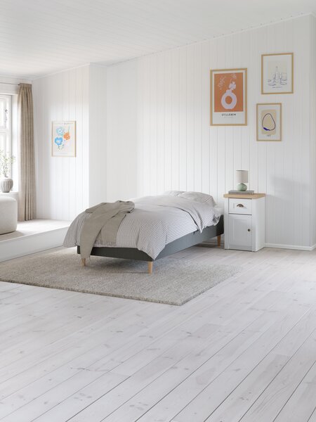 Resårbotten 90x200cm FJELNA + EKSO svart-06 fast