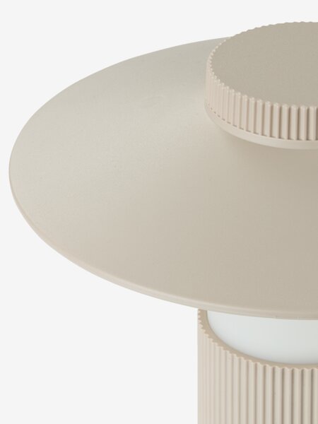 Genopladelig bordlampe SVANE Ø21xH25cm sand