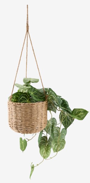 Macetero colgante KUBB Ø24xA18 natural