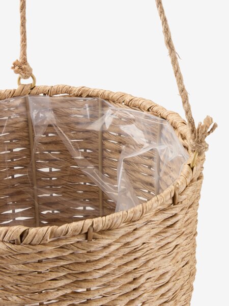 Macetero colgante KUBB Ø24xA18 natural