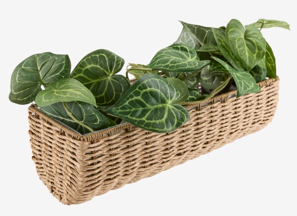 Jardinera para balcón KUBB A18xL50xA16 natural