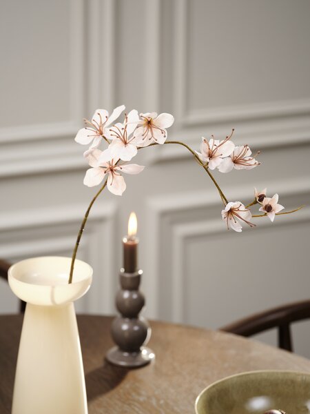 Flor artificial OLA A80cm blanco colgante