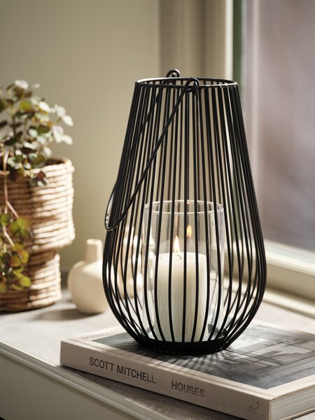 Farol MELIAS Ø21xA34cm negro