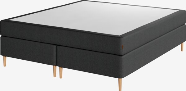 Kontinentalsäng 160x200 cm HEMLA Grå-40 Medium