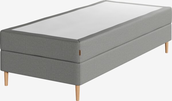 Kontinentalsäng 90x200 cm NEVLA grå-23 Fast