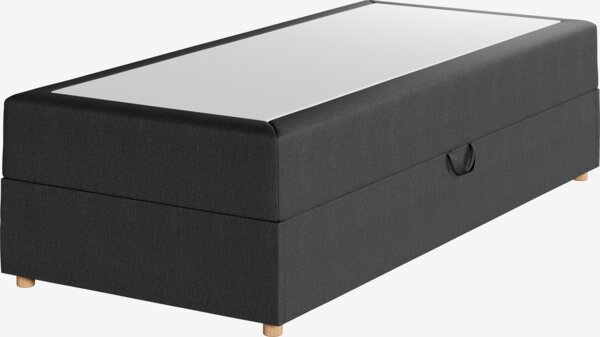 Boxspring krevet 70x200 SKAUMA STORAGE siva-40 veoma tvrd