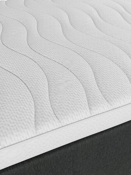 Boxmadras 180x200cm HORSLA + TOSEN grå-40 Fast