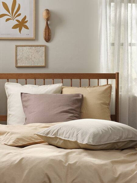 Pillowcase GRO Washed cotton 50x70/75 Dark sand