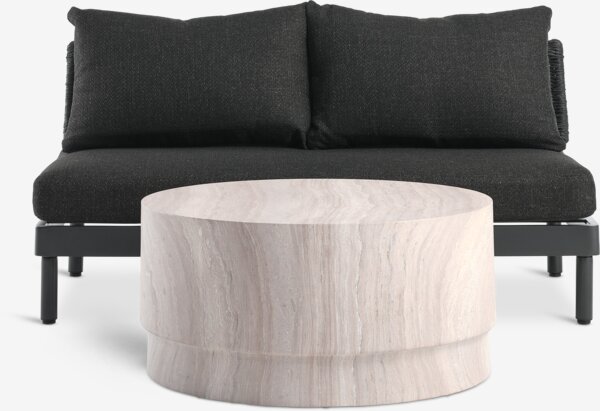 Loungesett STORLIEN + VOSS 2 seter svart