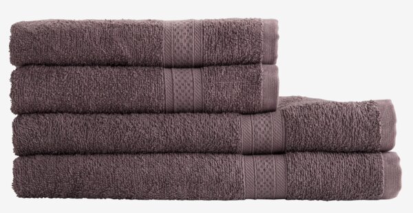 Yüz havlusu UPPSALA 50x90 cm tozlu üzüm rengi