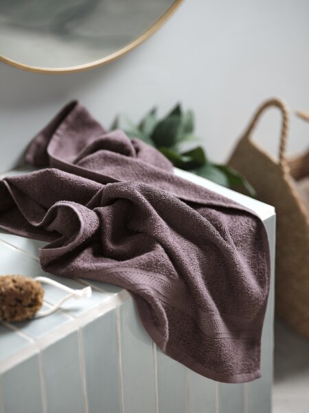 Yüz havlusu UPPSALA 50x90 cm tozlu üzüm rengi