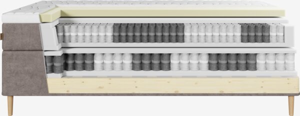 Boxspring 140x200 REIPA + TOSEN bruin-92 hard