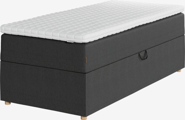 Kontinentalsäng 80x200cm TYSLA STORAGE grå-40 Fast