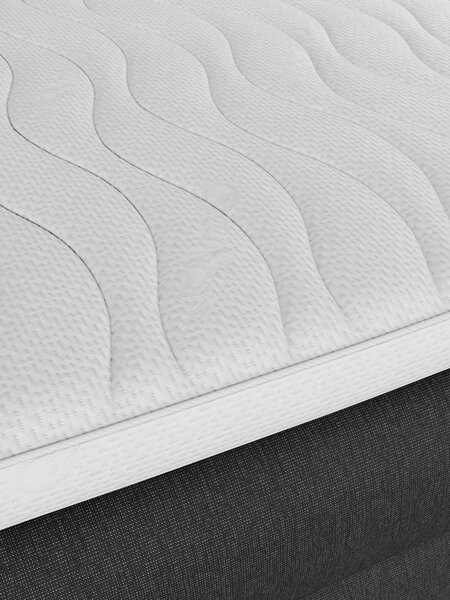 Boxspring 160x200 ANDELVA + RESA grijs-40 medium