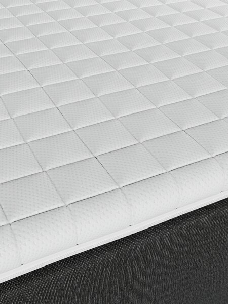 Κρεβάτι τύπου continental 90x200 HOLMELVA+EKSO Γκρι-40 πολύ