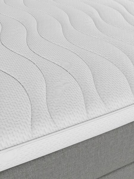 Boxspring 90x200 REIPA + RESA grijs-23 hard