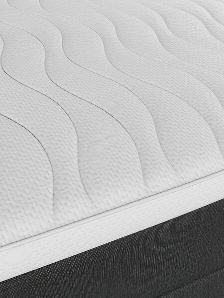 Kontinentalseng 90x200 SOKNA + TOSEN grå-40 Medium