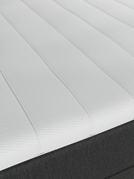 Kontinentalseng 90x200 TYRIA + FLYA grå-40 Medium