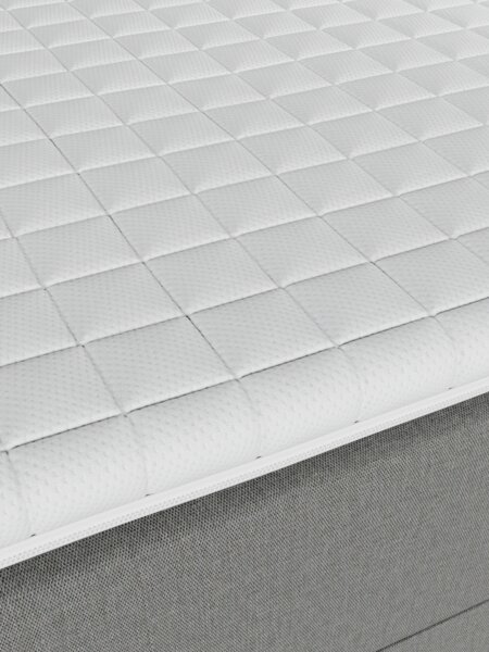 Kontinentalseng 140x200 TYSLA + MURU grå-23 Fast