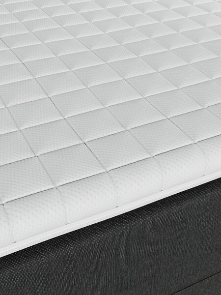 Boxspring 140x200 TYSLA + EKSO grijs-40 hard