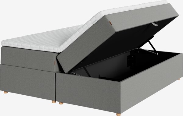 Kontinentalseng 150x200 TYSLA + EKSO grå-23 Fast