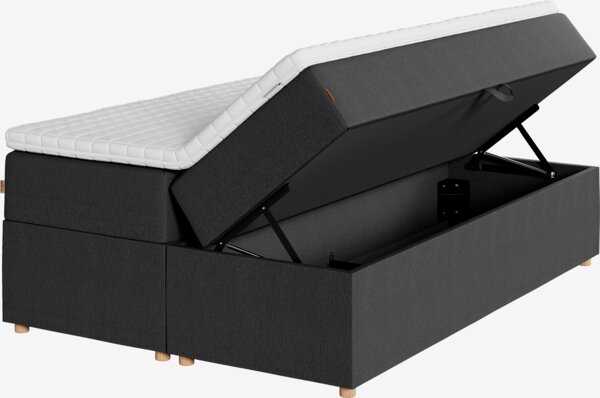 Boxspring 140x200 TYSLA + EKSO grijs-40 hard