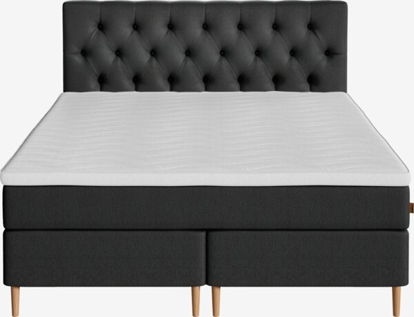 Kontinentalseng 180x210 HEMLA + RESA grå-40 Medium