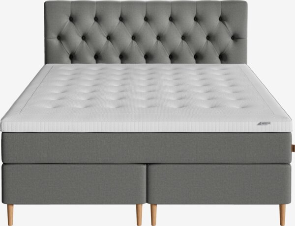 Boxspring 160x200 HEMLA + BRYA grijs-23 medium