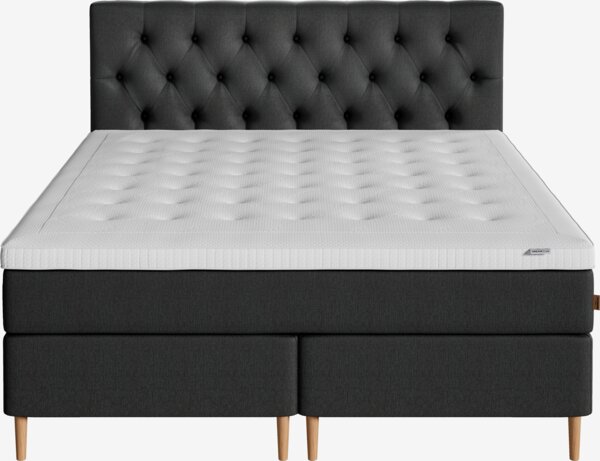 Boxspring 160x200 HEMLA + BRYA grijs-40 medium
