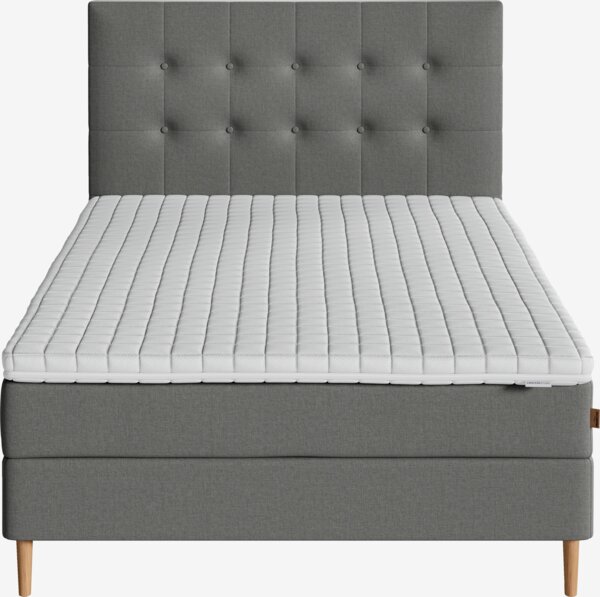 Kontinentalseng 140x200 NEVLA + EKSO grå-23 Fast