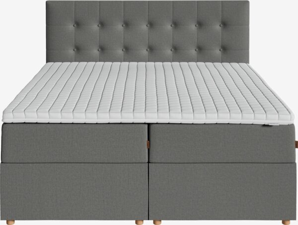 Kontinentalseng 150x200 TYSLA + EKSO grå-23 Fast