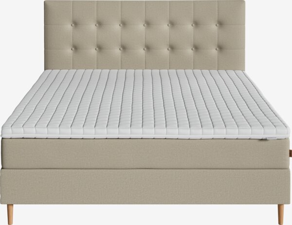 Boxspring 160x200 VEFNA + KOLA zand-91 zacht