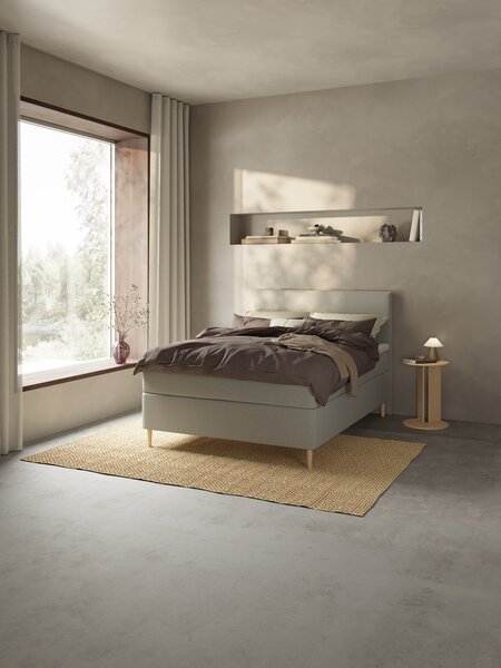 Kontinentalseng 140x200 LYGNA + TOSEN grå-23 Fast