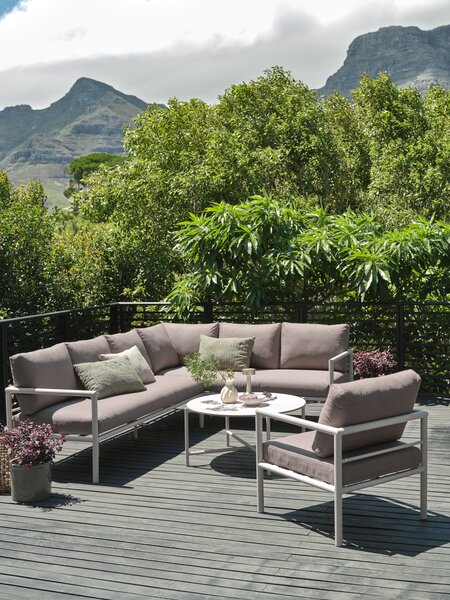 Loungesett TAERNABY 7 seter beige