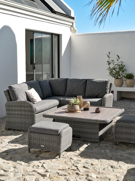 Lounge set RAULAND 7pers. grey