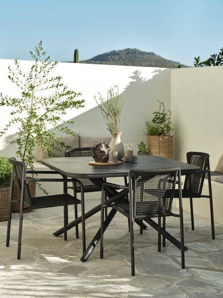 Silla apilable KRISTIANSTAD verde oscuro