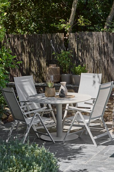 Trädgårdsbord VAMDRUP Ø120 beige