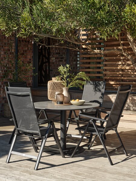 Silla reclinable LOMMA negro