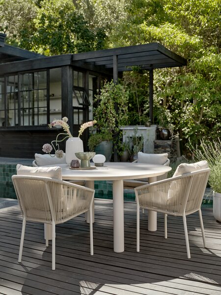 Silla apilable GILJA secado rápido beis