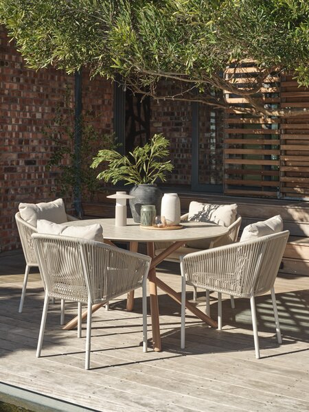 Silla apilable GILJA secado rápido beis