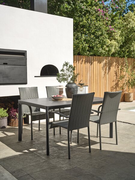 KUMLA L150 table + 4 GUDHJEM chaises gris