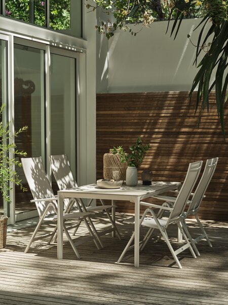 Table de jardin KUMLA l95xL150 beige