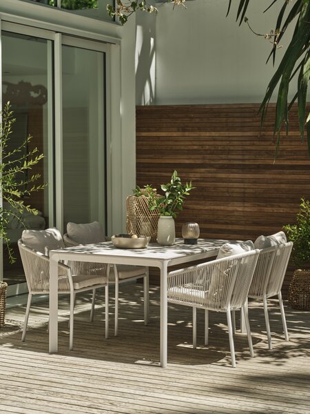 Table de jardin KUMLA l95xL150 beige