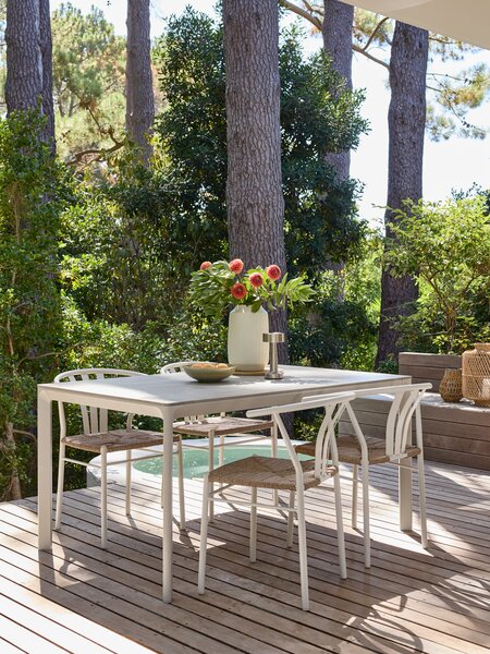 Bašt. stol KUMLA Š95xD150 bež