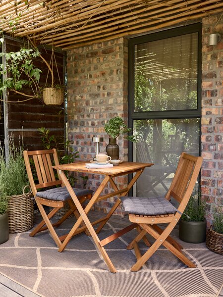 Balkonový stolek VRAADAL Š62xD62 tvrdé dřevo