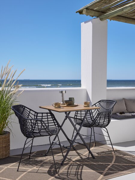 Tuinstoel ILDERHUSE zwart