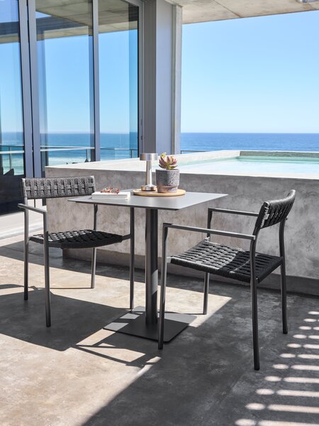 Table bistrot KAPPRUET l65xL65 noir