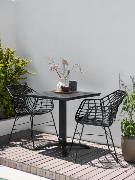 Tuinstoel ILDERHUSE zwart